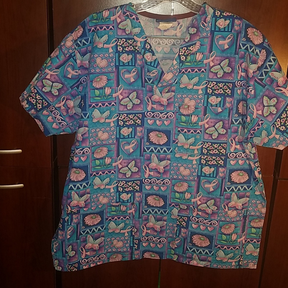 Pink Ribbon Srcub Top